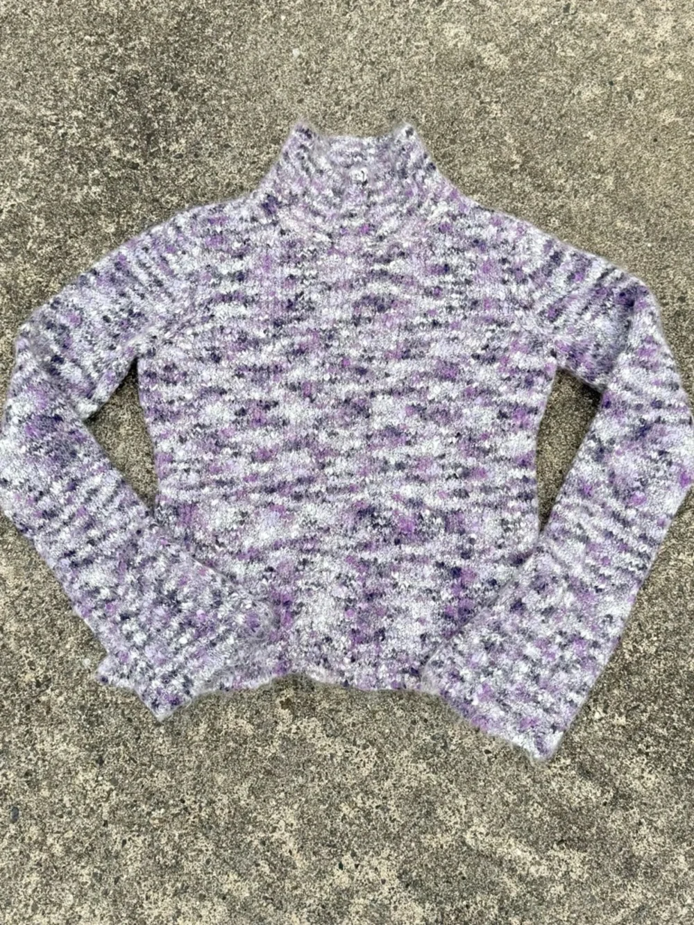 Vintage Old Navy Lavender Marled Turtleneck Sweater size S
